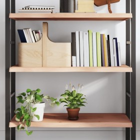 Estante de pared madera maciza roble sin tratar 80x60x(2-4) cm