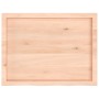 Estante de pared madera maciza roble sin tratar 80x60x(2-4) cm