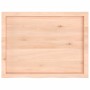 Estante de pared madera maciza roble sin tratar 80x60x(2-6) cm