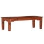 Mesa de centro de madera maciza de acacia 110x50x35 cm