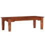 Mesa de centro de madera maciza de acacia 110x50x35 cm