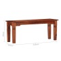Banco de madera maciza de acacia 110 cm