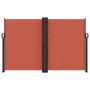 Toldo lateral retráctil terracota 160x1200 cm