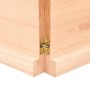 Estante de pared madera maciza roble sin tratar 120x50x(2-4) cm