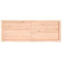 Estante de pared madera maciza roble sin tratar 140x50x(2-6) cm