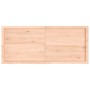 Estante de pared madera maciza roble sin tratar 140x60x(2-4) cm