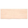 Estante de pared madera maciza roble sin tratar 160x60x(2-4) cm