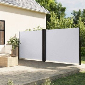 Toldo lateral retráctil blanco 180x1200 cm Toldo lateral retráctil blanco 180x1200 cm