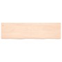 Estante de pared madera maciza roble sin tratar 180x50x(2-6) cm