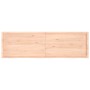 Estante de pared madera maciza roble sin tratar 200x60x(2-4) cm