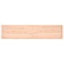 Estante de pared madera maciza roble sin tratar 220x50x(2-6) cm