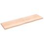 Estante de pared madera maciza roble sin tratar 220x60x(2-6) cm