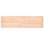 Estante de pared madera maciza roble sin tratar 220x60x(2-6) cm