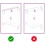 Estante de pared madera maciza roble sin tratar 220x60x(2-6) cm