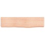 Estante de pared madera de roble tratada marrón claro 40x10x4cm