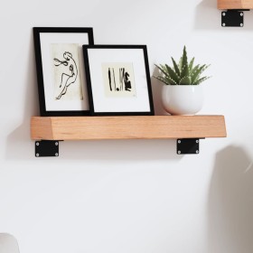 Estante de pared madera de roble tratada marrón claro 40x10x6cm
