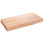 Estante de pared madera de roble tratada marrón claro 40x20x4cm