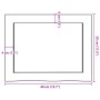 Estante pared madera roble tratada marrón claro 40x30x(2-4) cm
