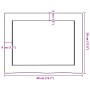 Estante pared madera roble tratada marrón claro 40x30x(2-6) cm
