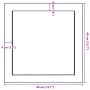 Estante pared madera roble tratada marrón claro 40x40x(2-6) cm