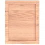 Estante pared madera roble tratada marrón claro 40x50x(2-4) cm
