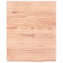 Estante pared madera roble tratada marrón claro 40x50x(2-6) cm