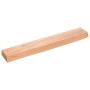 Estante de pared madera de roble tratada marrón claro 60x10x4cm