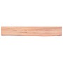 Estante de pared madera de roble tratada marrón claro 60x10x6cm