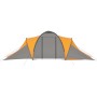 Tent for 6 people gray and orange fabric by vidaXL, tents - Ref: Foro24-93186, Price: 140,77 €, Discount: %