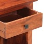 Mesita de noche de madera maciza de acacia 40x30x50 cm