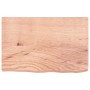 Estante pared madera roble tratada marrón claro 60x40x(2-6) cm