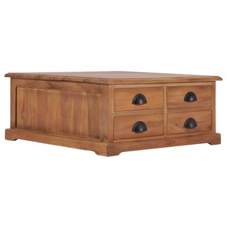 Mesa de centro de madera maciza de teca 68x68x30 cm en Mesas de centro | Comprar online en Foro24