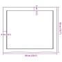 Estante pared madera roble tratada marrón claro 60x50x(2-4) cm