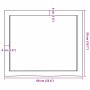 Estante pared madera roble tratada marrón claro 60x50x(2-6) cm