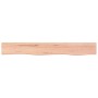 Estante de pared madera de roble tratada marrón claro 80x10x6cm