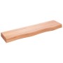 Estante de pared madera de roble tratada marrón claro 80x20x6cm