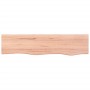 Estante de pared madera de roble tratada marrón claro 80x20x6cm