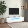 TV-Möbel mit LED-Leuchten weiß 160x35x40 cm von vidaXL, TV-Möbel - Ref: Foro24-804427, Preis: 98,84 €, Rabatt: %