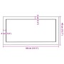 Estante pared madera roble tratada marrón claro 80x40x(2-4) cm