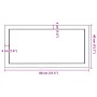 Estante pared madera roble tratada marrón claro 80x40x(2-6) cm