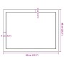 Estante pared madera roble tratada marrón claro 80x60x(2-4) cm
