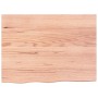 Estante pared madera roble tratada marrón claro 80x60x(2-6) cm