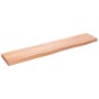 Estante de pared madera roble tratada marrón claro 100x20x4 cm