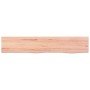 Estante de pared madera roble tratada marrón claro 100x20x4 cm