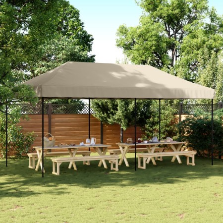 Tienda de fiesta plegable Pop-Up taupe 580x292x315 cm en Carpas y cenadores | Comprar online en Foro24