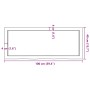 Estante pared madera roble tratada marrón claro 100x40x(2-4) cm