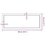 Estante pared madera roble tratada marrón claro 100x40x(2-6) cm