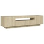 TV-Schrank mit LED-Leuchten Sonoma-Eiche 160x35x40 cm von vidaXL, TV-Möbel - Ref: Foro24-804430, Preis: 110,11 €, Rabatt: %
