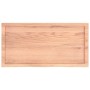 Estante pared madera roble tratada marrón claro 100x50x(2-6) cm