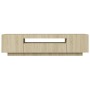 TV-Schrank mit LED-Leuchten Sonoma-Eiche 160x35x40 cm von vidaXL, TV-Möbel - Ref: Foro24-804430, Preis: 110,11 €, Rabatt: %